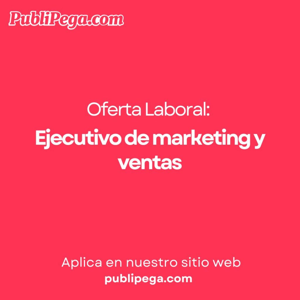 Ejecutivo de marketing y ventas