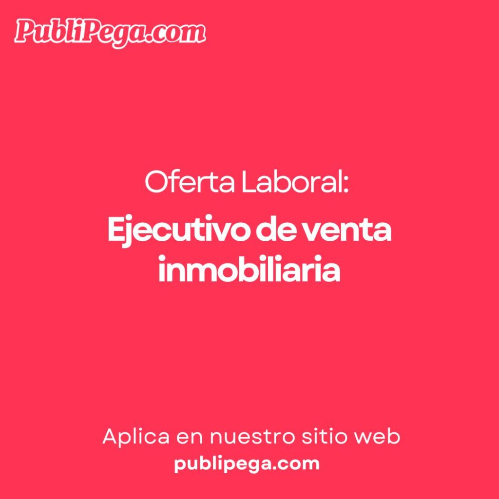 Ejecutivo de venta inmobiliaria