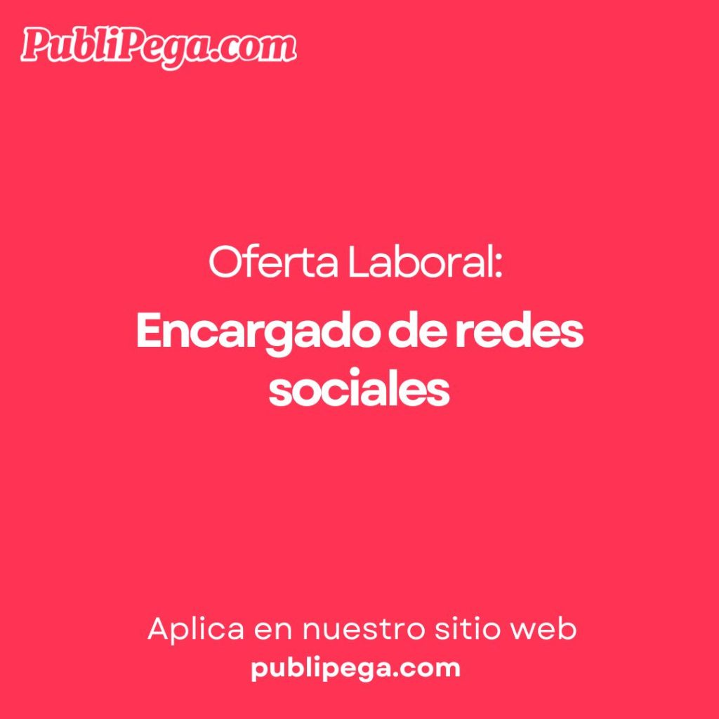 Encargado de redes sociales