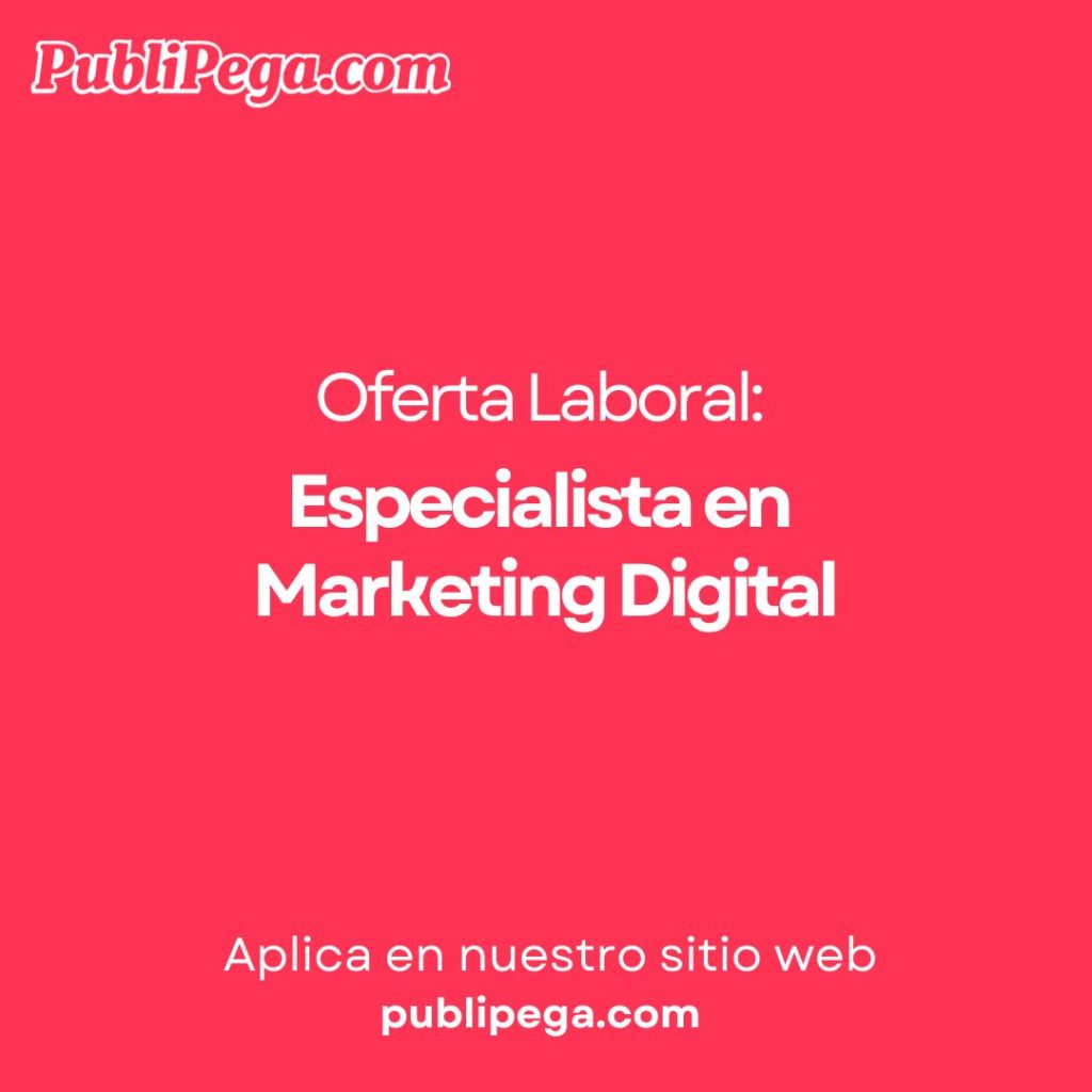 Especialista en Marketing Digital