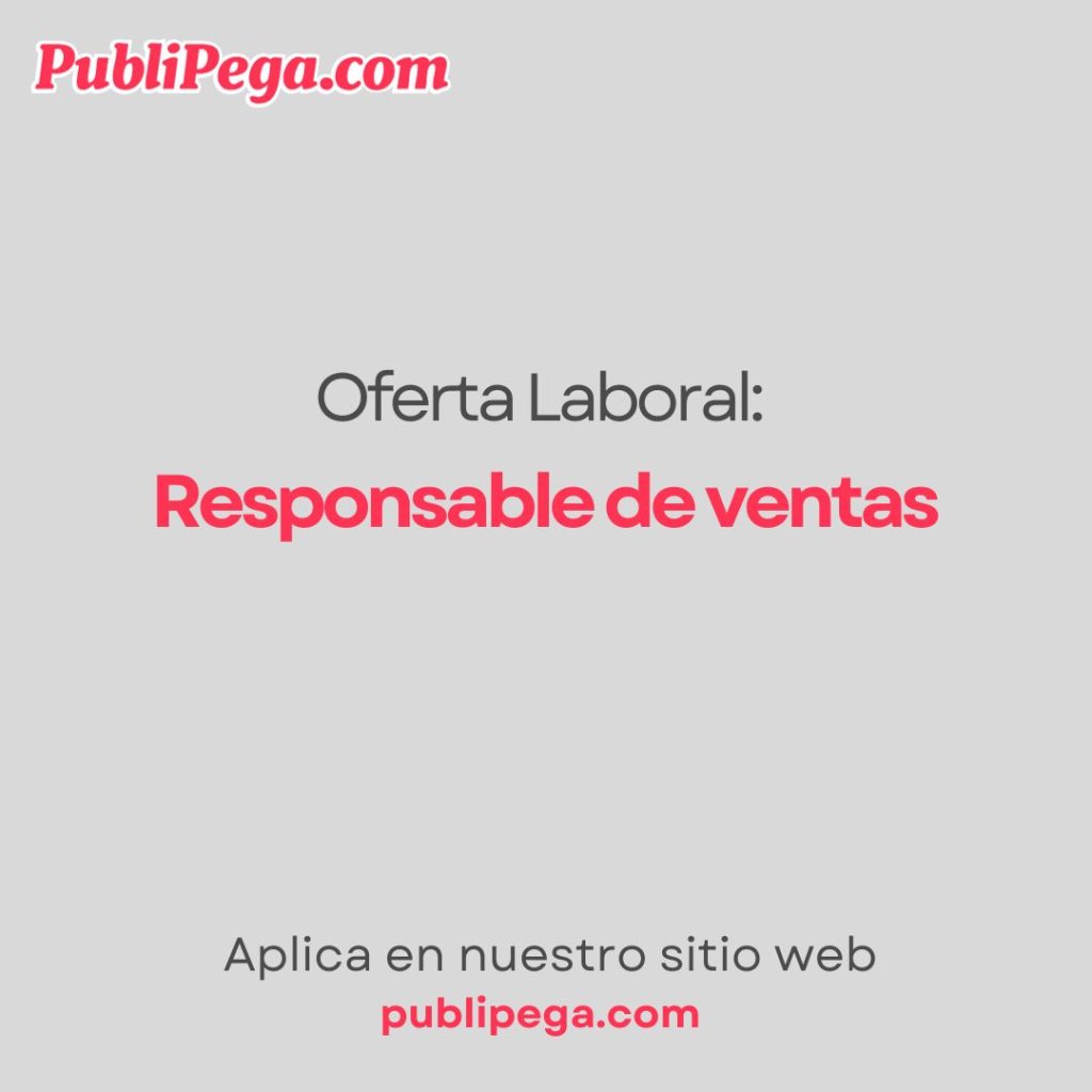 Responsable de ventas