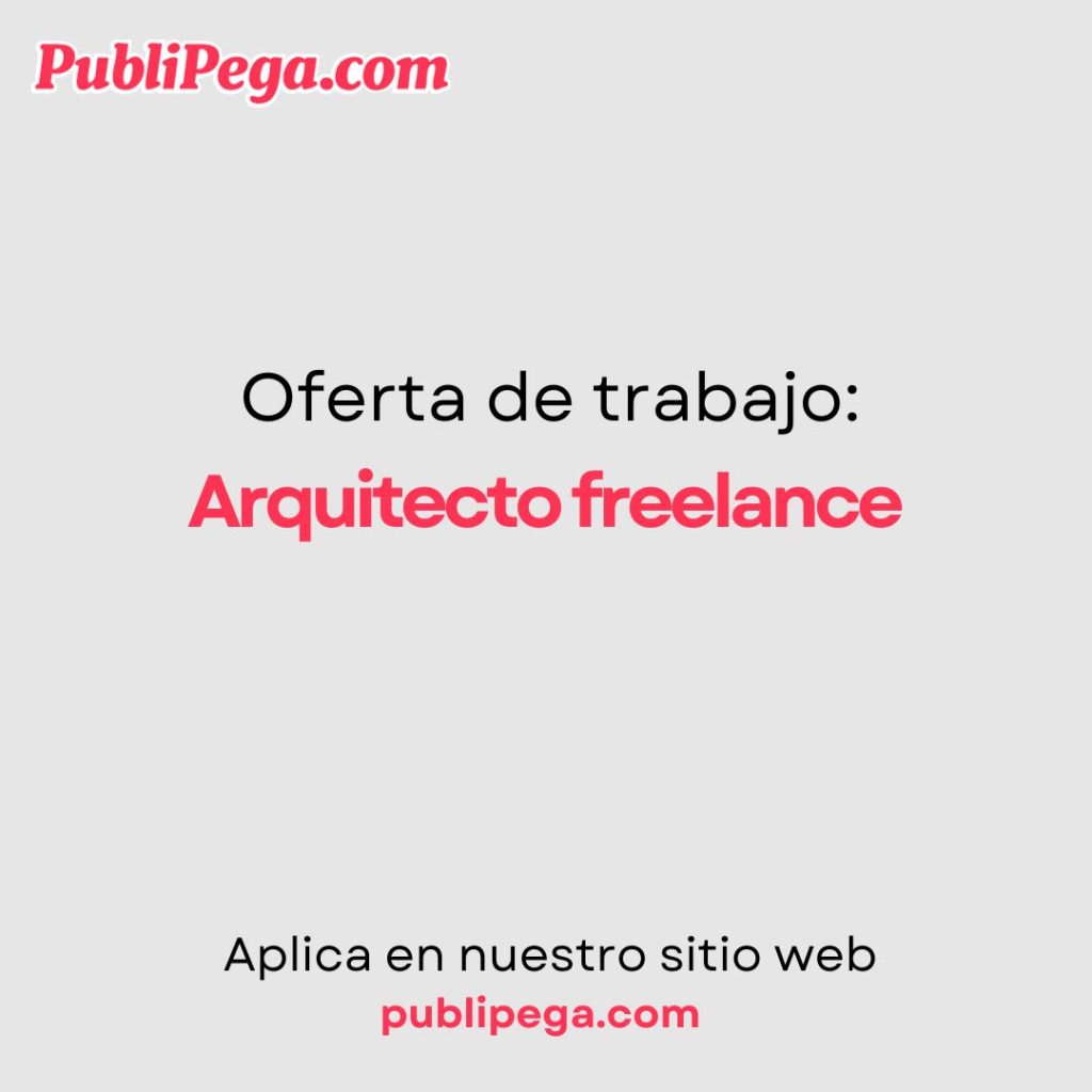 Arquitecto freelance