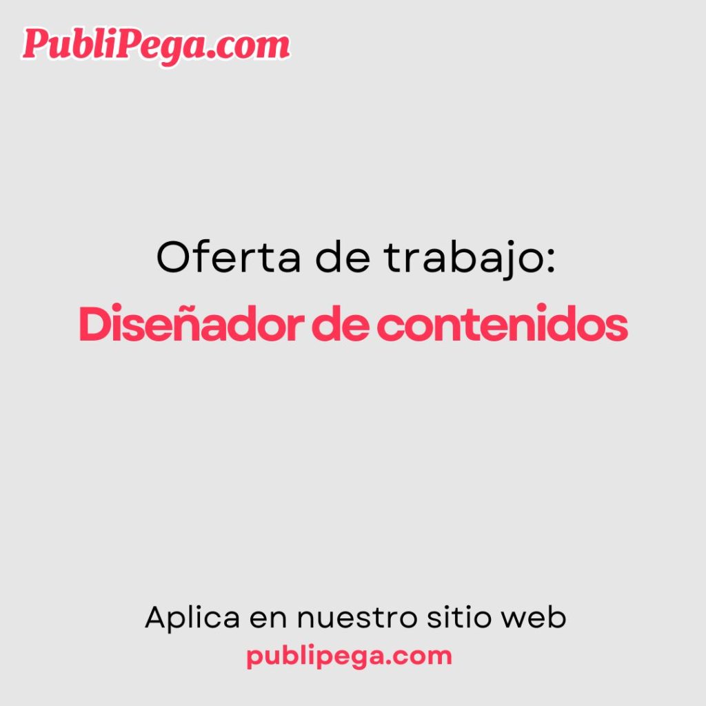 Diseñador de contenidos
