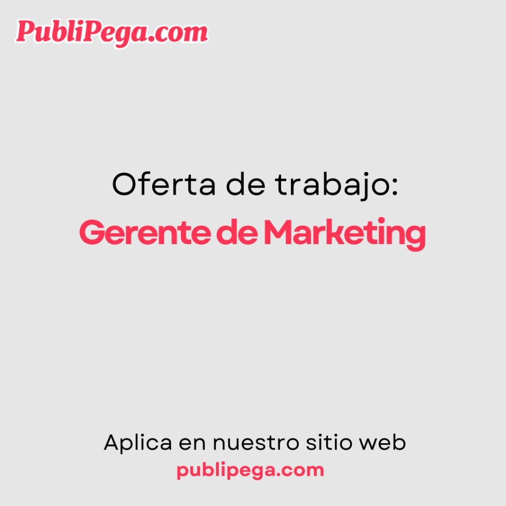 Gerente de Marketing