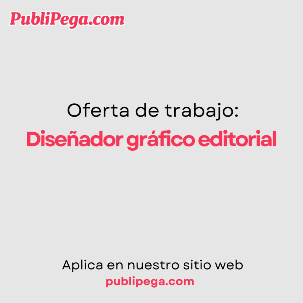 Diseñador gráfico editorial