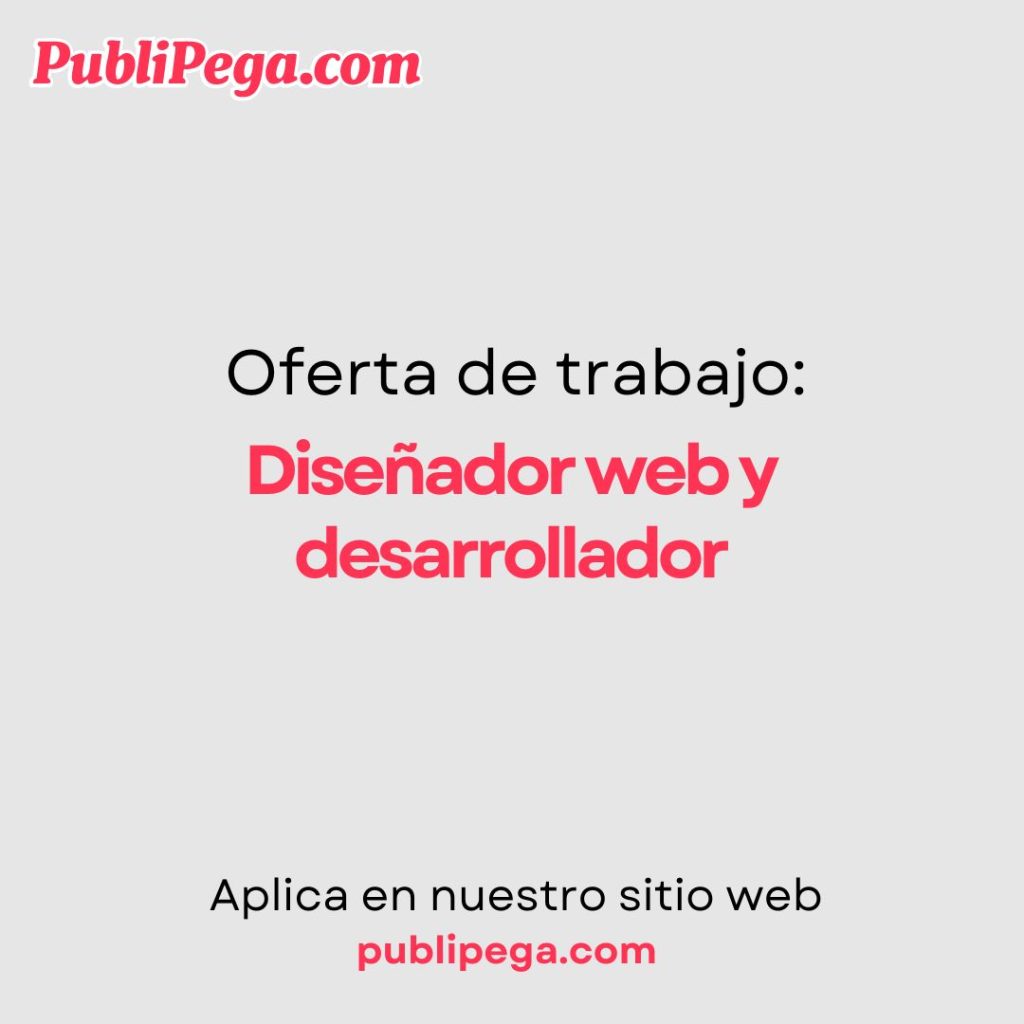 Diseñador web y desarrollador
