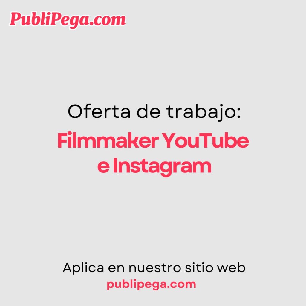 Filmmaker YouTube e Instagram