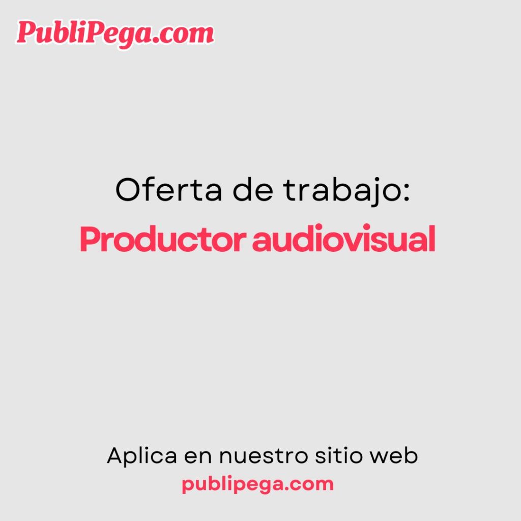 Productor audiovisual