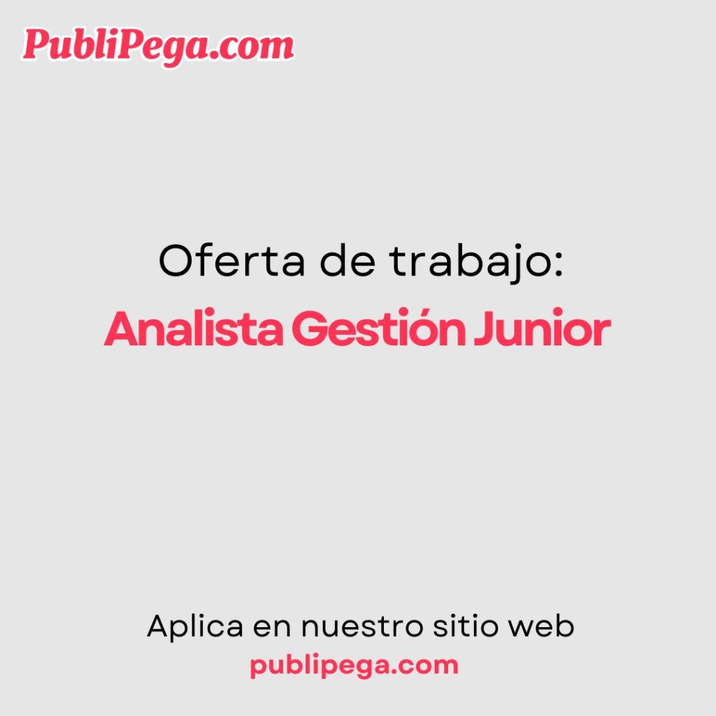 Analista Gestión Junior