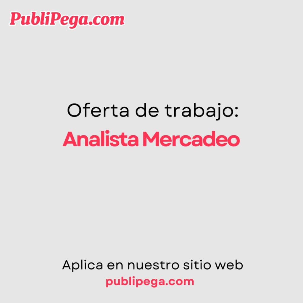 Analista Mercadeo