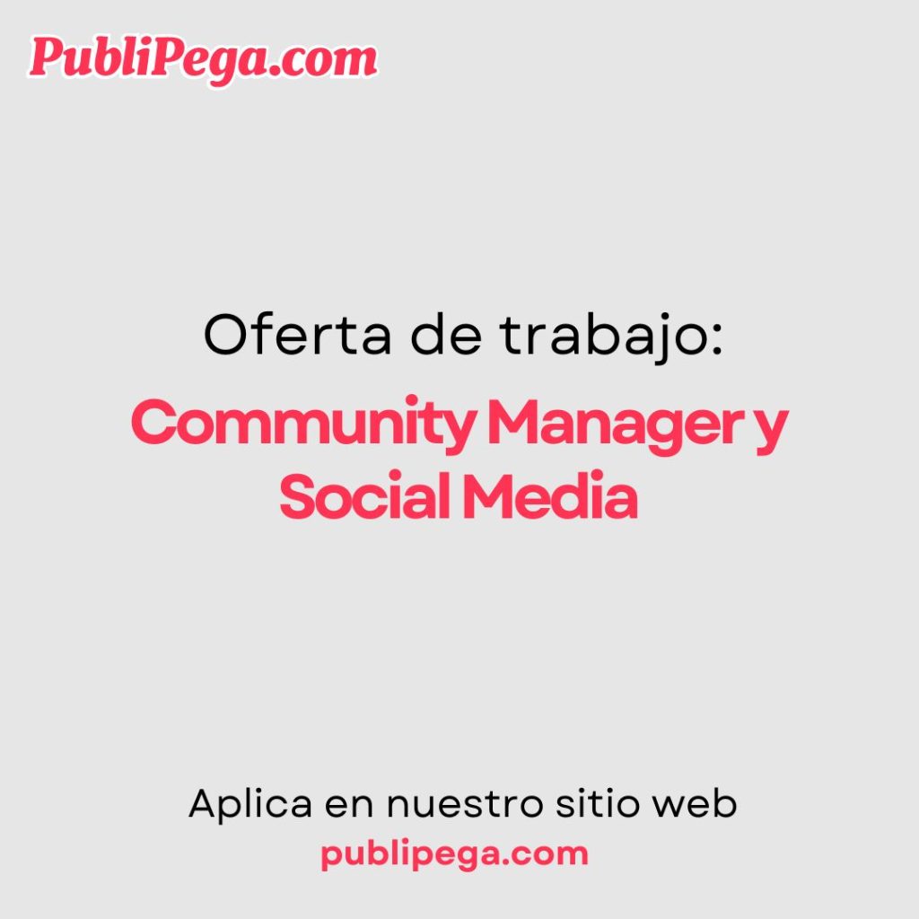 Community Manager y Social Media
