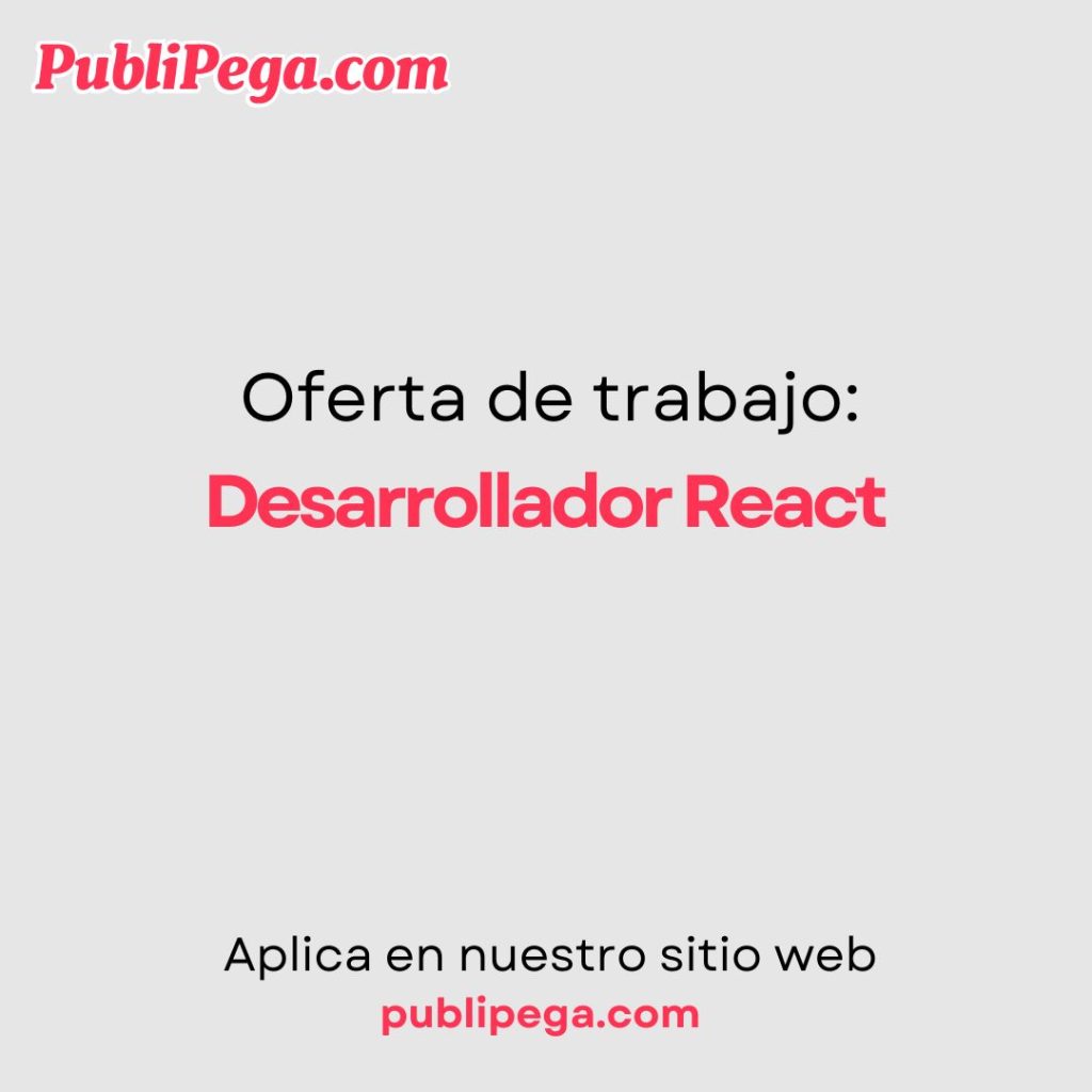 Desarrollador React