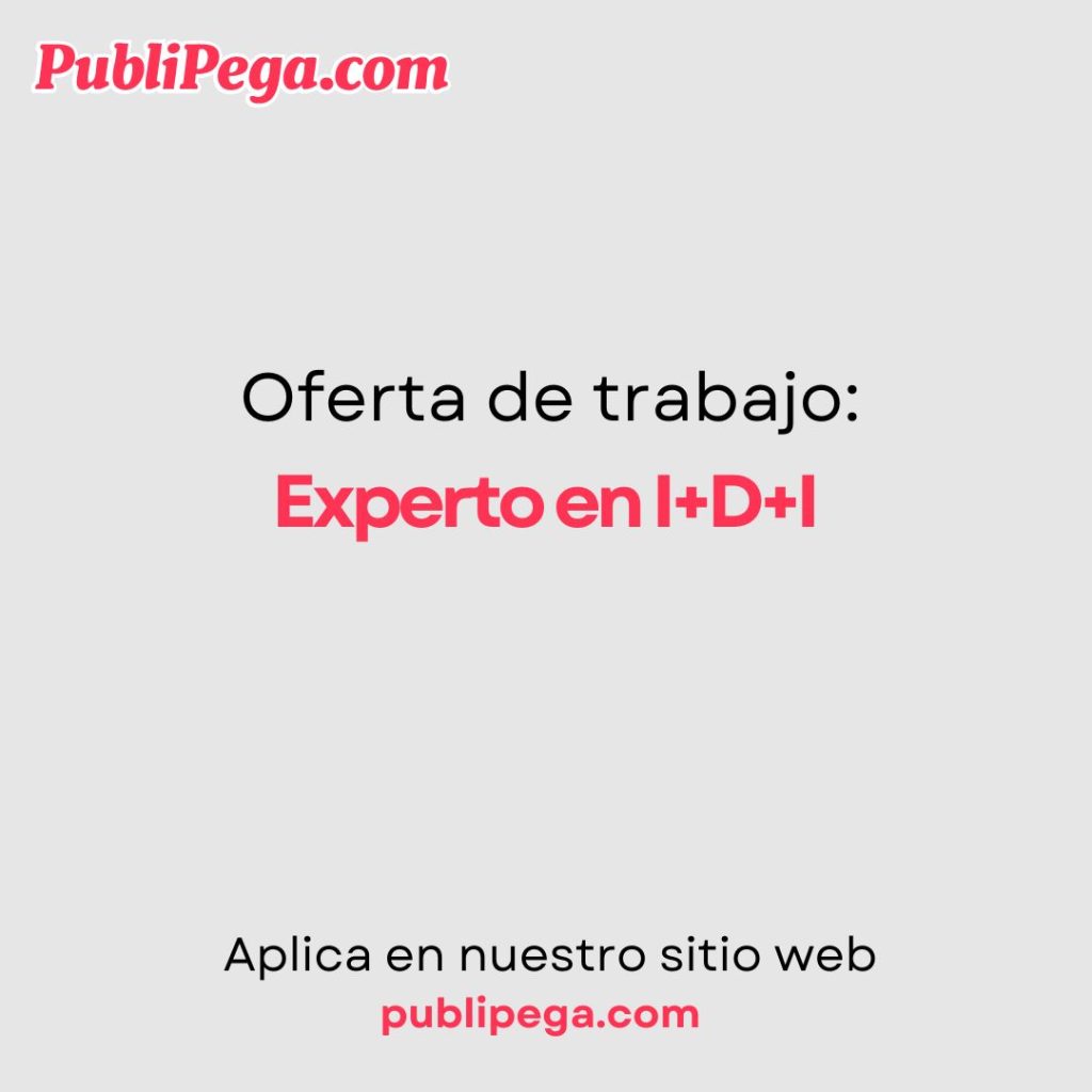 Experto en I+D+I
