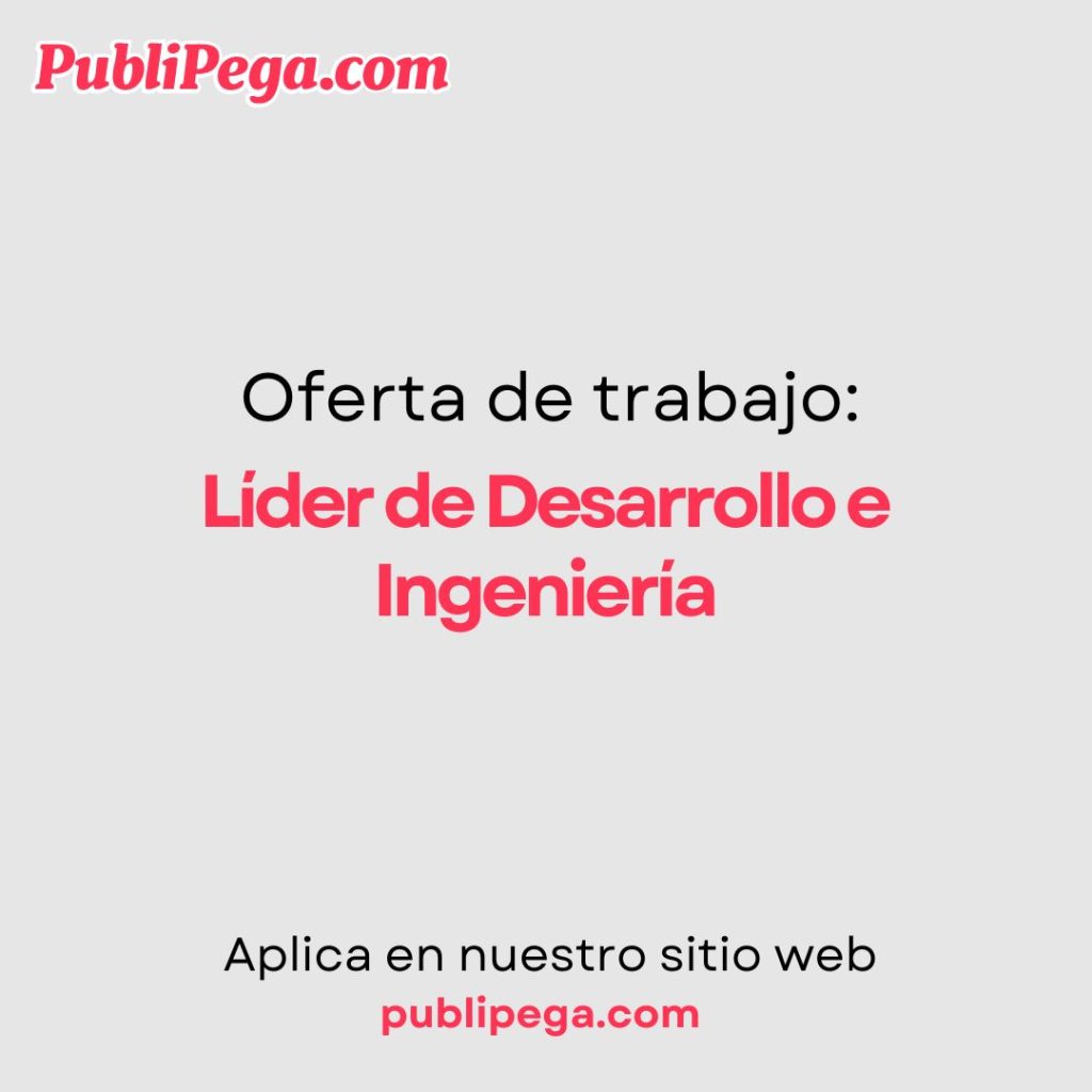 Líder de Desarrollo e Ingeniería