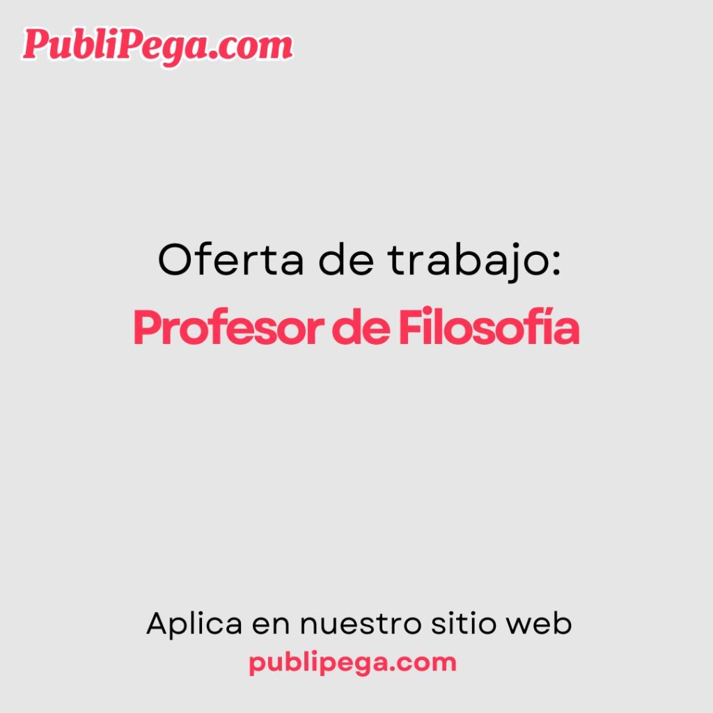 Profesor de Filosofía