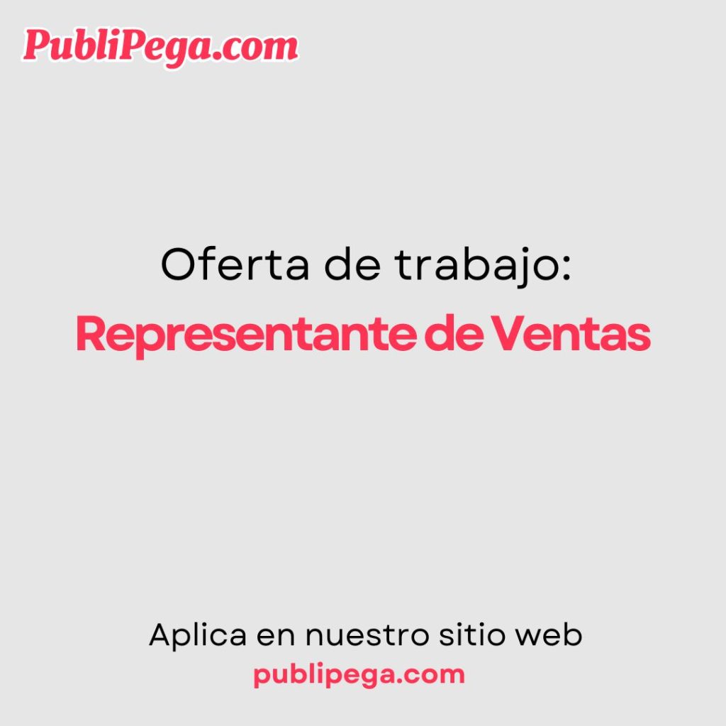 Representante de Ventas