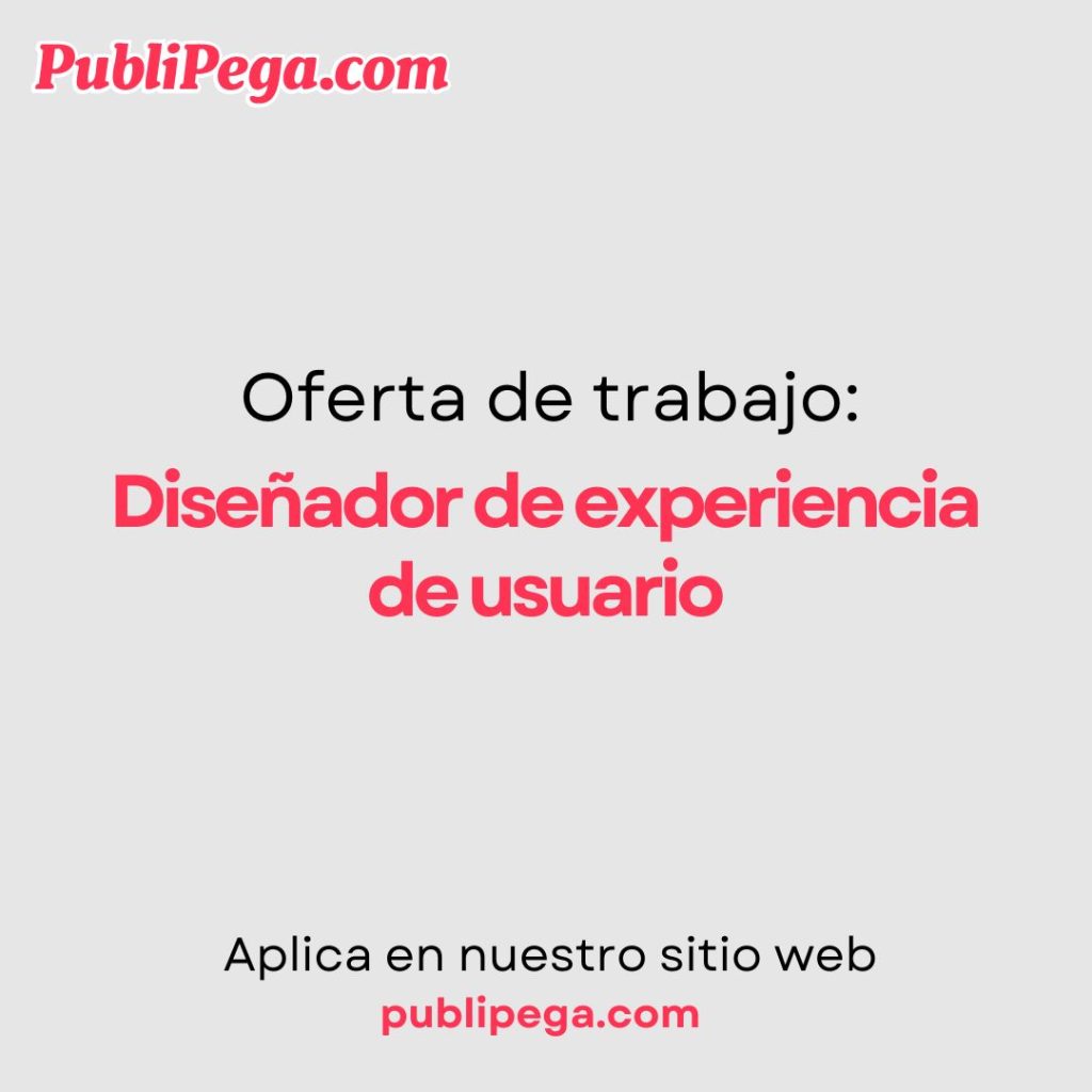 Diseñador de experiencia de usuario