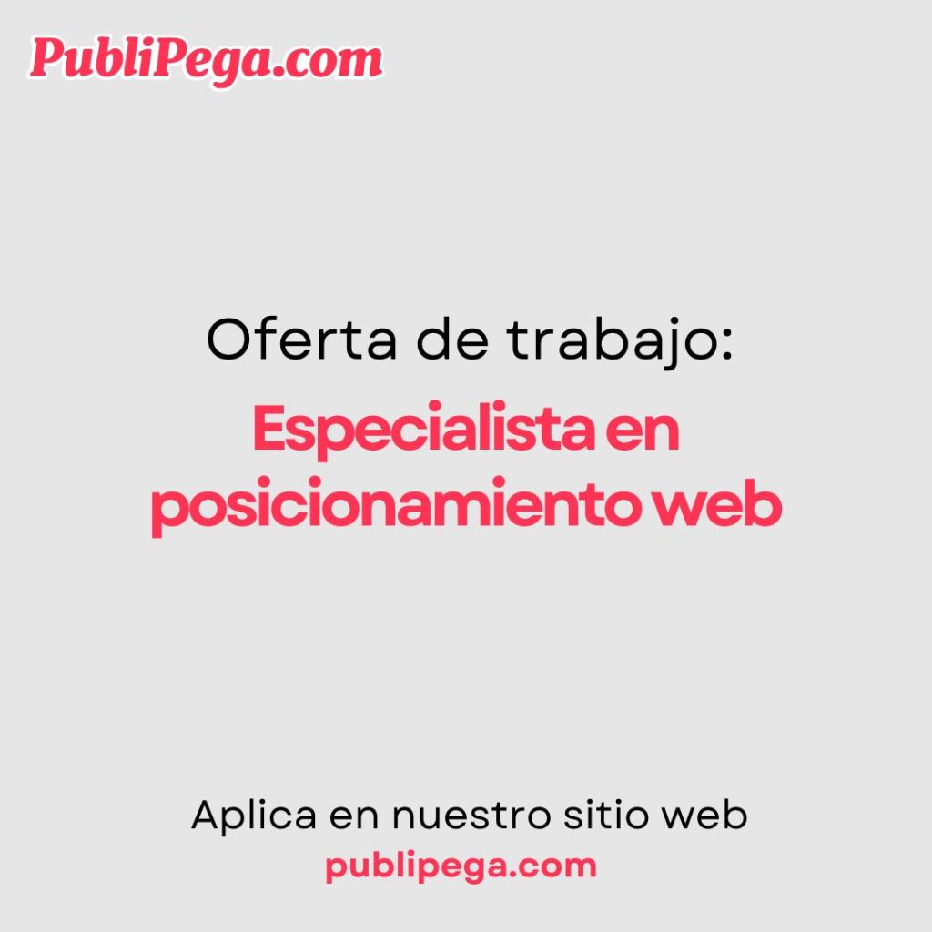 Especialista en posicionamiento web