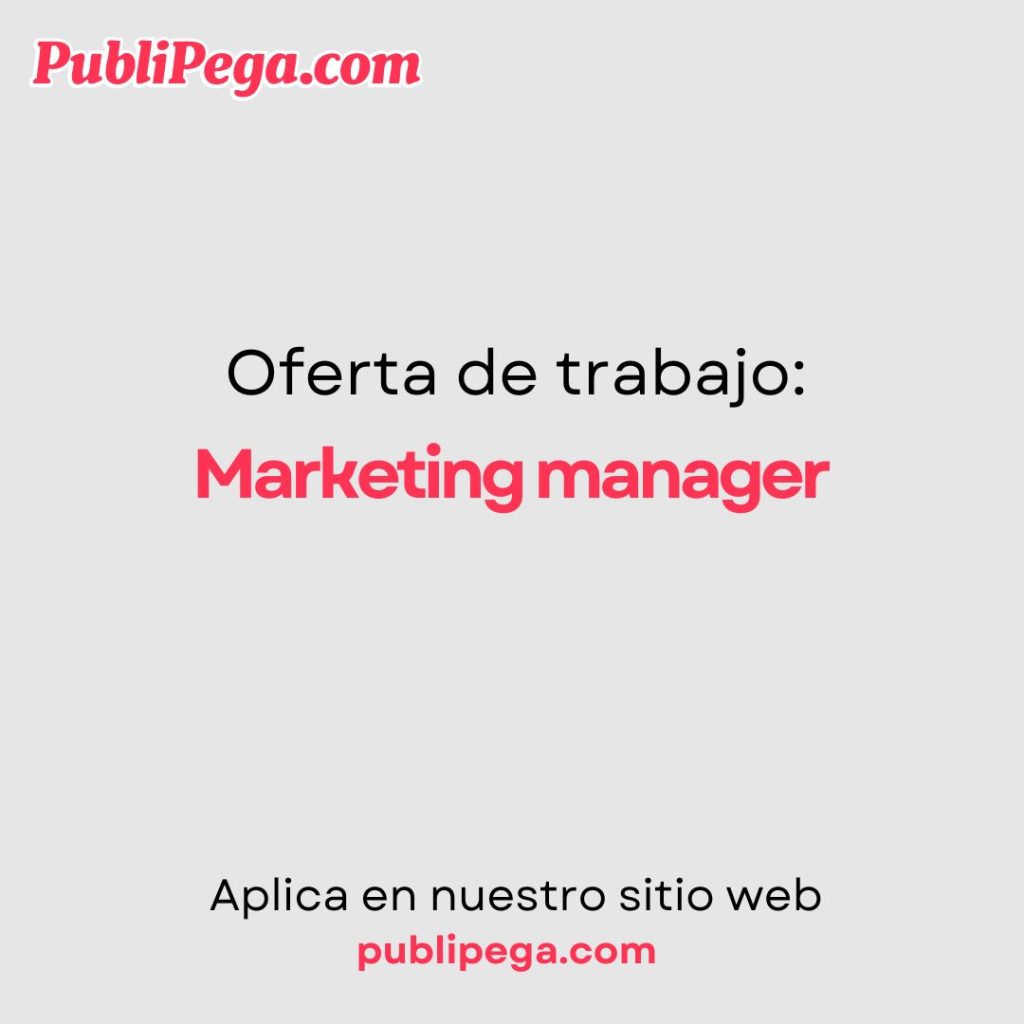 Marketing manager