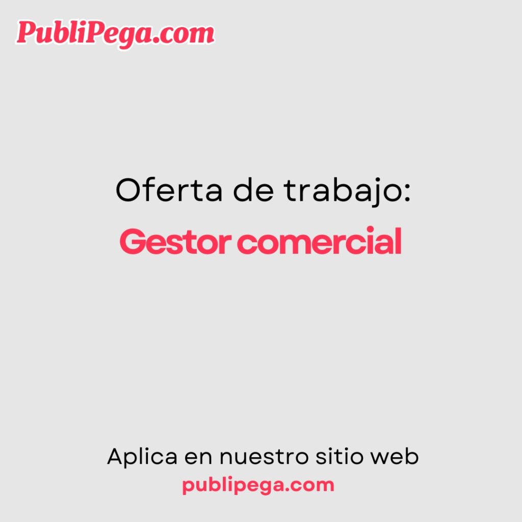 Gestor comercial