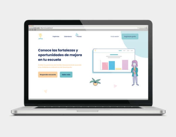 proyecto poptimize diseño web