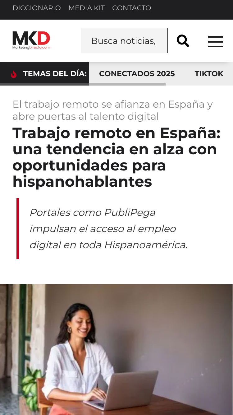 trabajo remoto en Espana