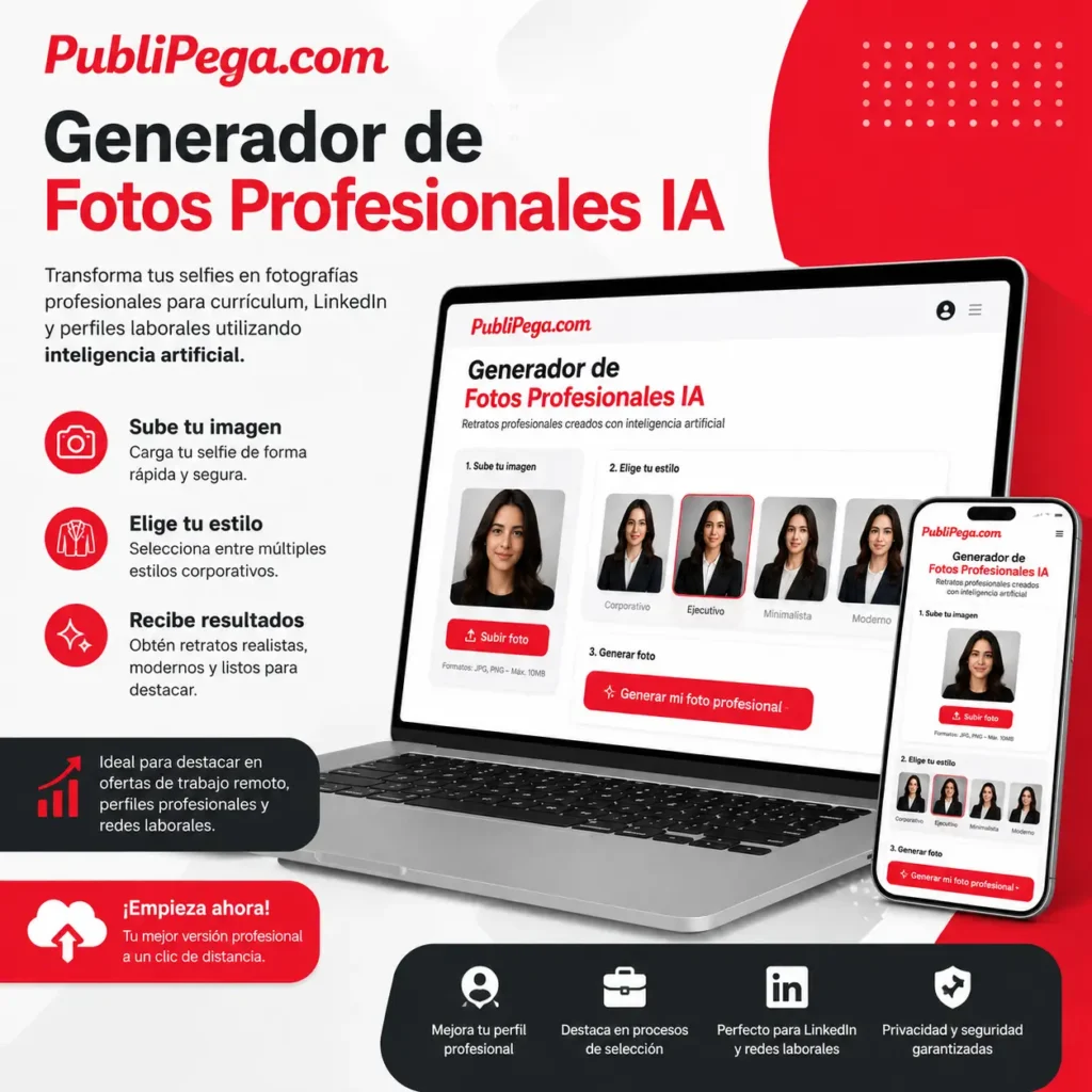 Generador de Fotos Profesionales IA