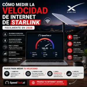 Cómo medir la velocidad de Internet de Starlink