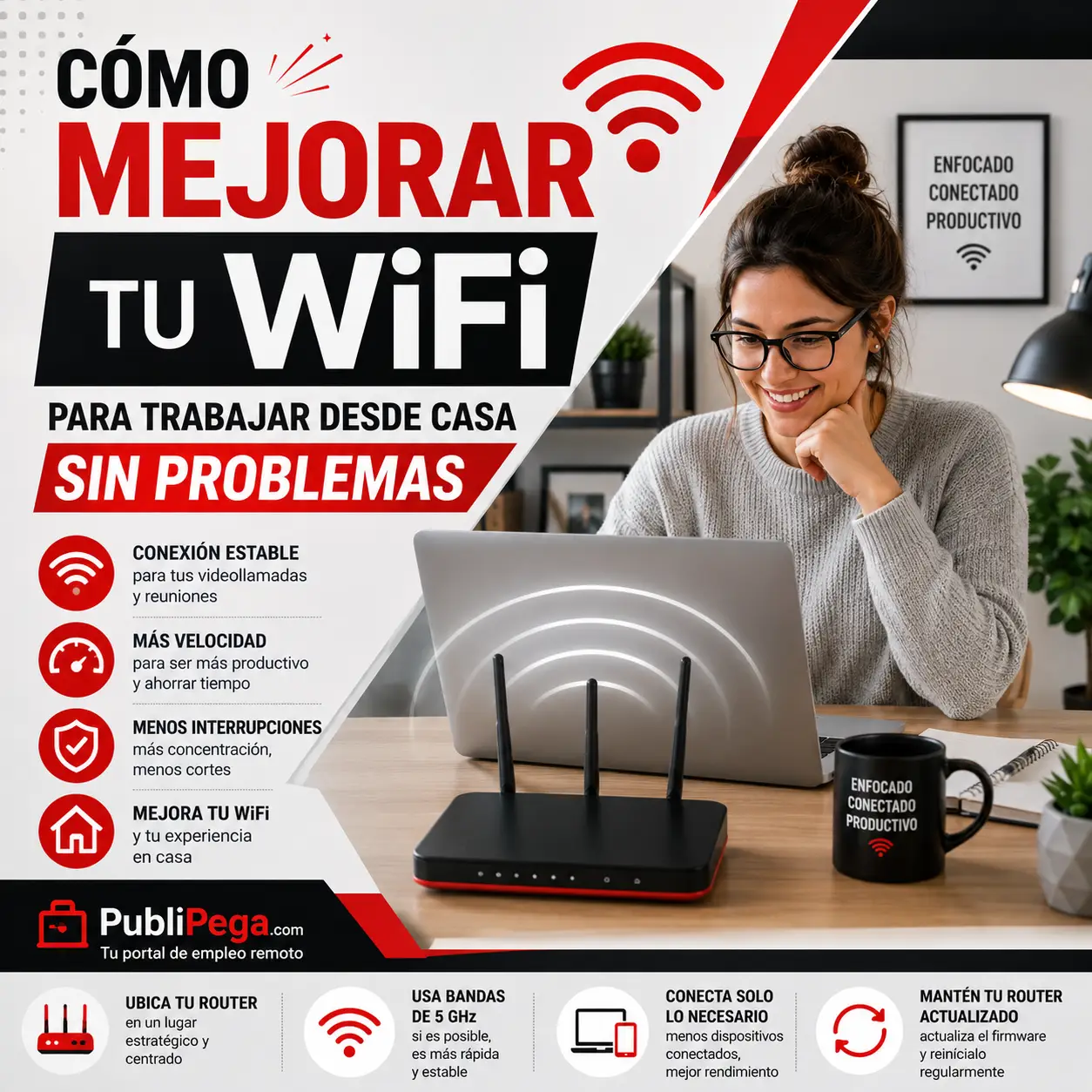 Cómo mejorar tu WiFi para trabajar desde casa sin problemas