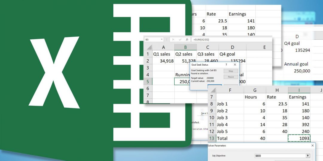 Cómo utilizar el buscador de objetivos y el solucionador de Excel para resolver variables desconocidas